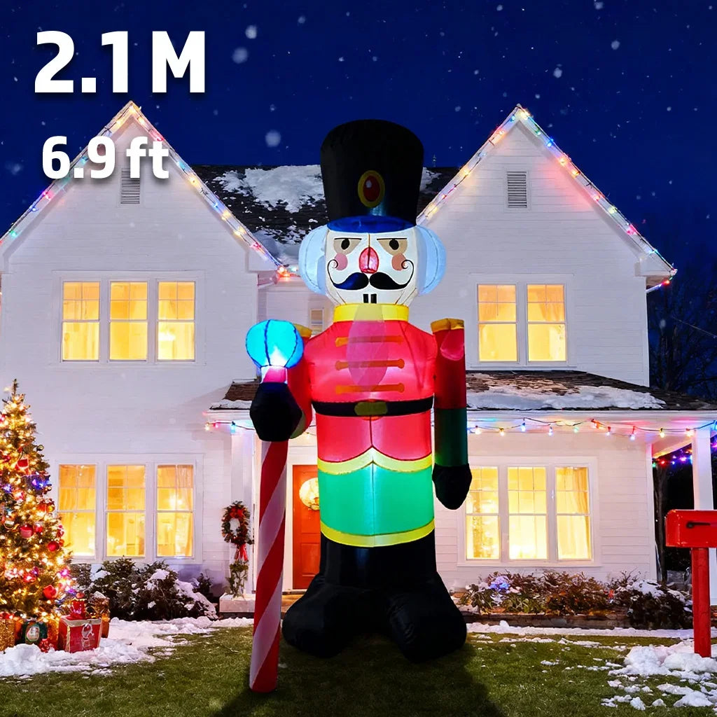 8FT Climbing Santa Inflatable – LED Lighted Outdoor Christmas Decoration