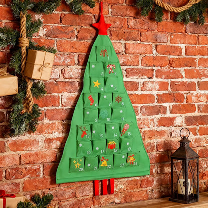 Fabric Advent Calendar – 24-Day Christmas Countdown Tree