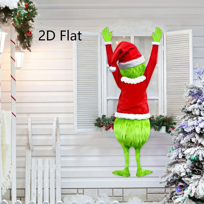 2D Green-Haired Man Christmas Hanging Decoration