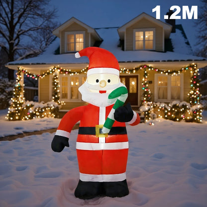 8FT Climbing Santa Inflatable – LED Lighted Outdoor Christmas Decoration