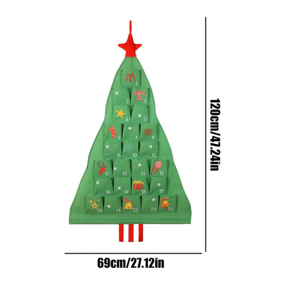 Fabric Advent Calendar – 24-Day Christmas Countdown Tree