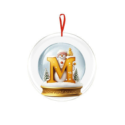 Crystal Ball Acrylic Christmas Ornament – Personalized Hanging Decoration