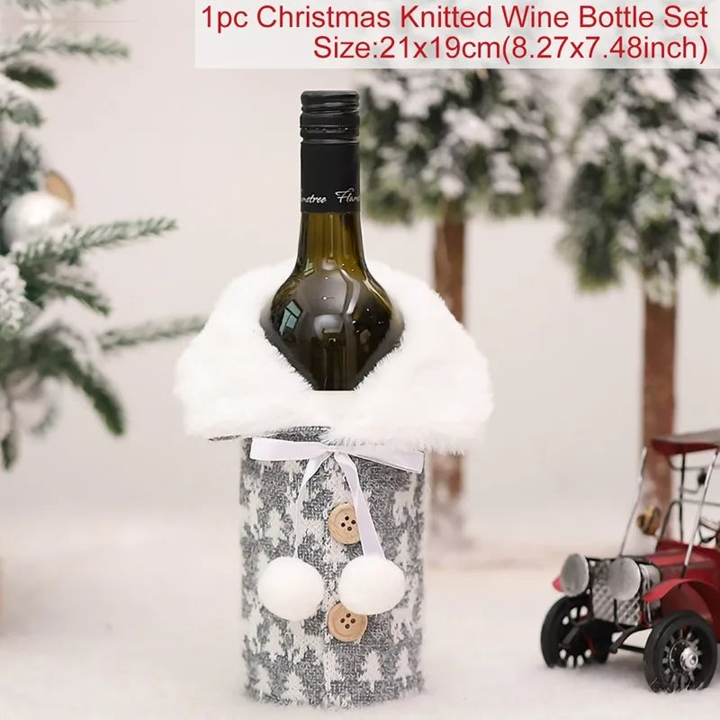 Christmas Wine Bottle Cover