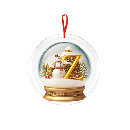 Crystal Ball Acrylic Christmas Ornament – Personalized Hanging Decoration