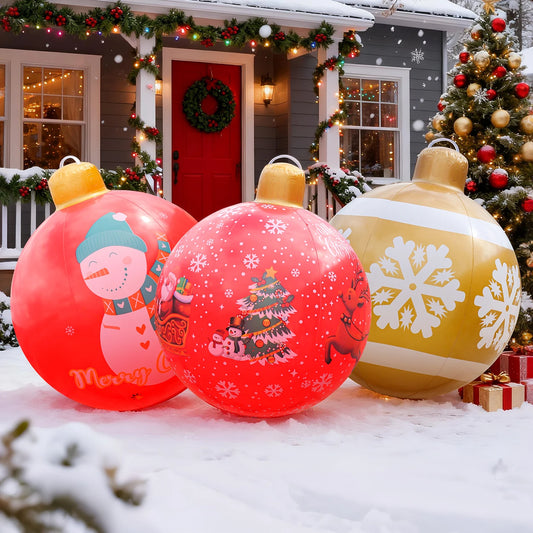 Large Inflatable Christmas Ornament Ball – PVC Holiday Decoration