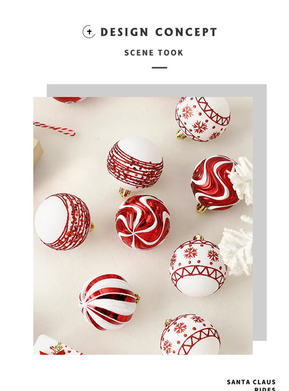 16PCS Shatterproof Christmas Ball Ornament Set – 2.36" Tree Decorations