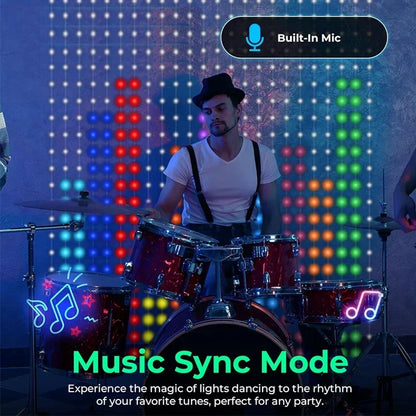 Smart RGB LED Curtain Lights – App Control, Music Sync & DIY Patterns (Indoor/Outdoor)