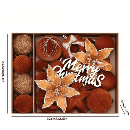 Velvet Christmas Balls – 38PC Set