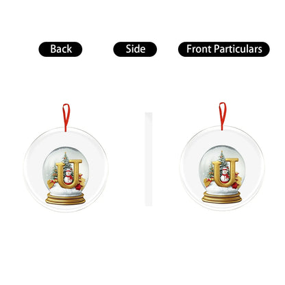 Crystal Ball Acrylic Christmas Ornament – Personalized Hanging Decoration