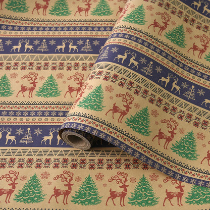 10M Christmas & New Year Gift Wrapping Paper Roll