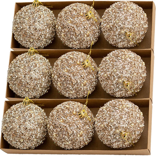 Champagne Gold Christmas Balls (6–30PCS)