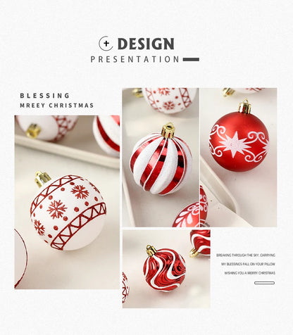 16PCS Shatterproof Christmas Ball Ornament Set – 2.36" Tree Decorations
