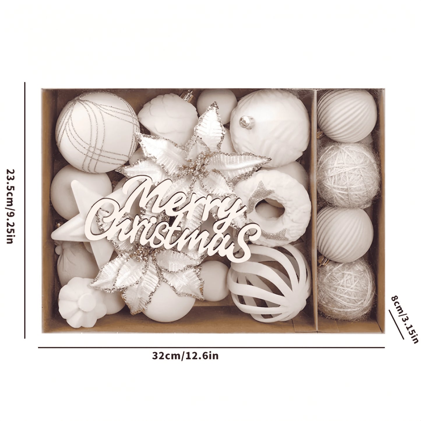 Velvet Christmas Balls – 38PC Set