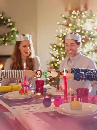 24-Piece Christmas Crackers Set – Fun Holiday Party Favors for Kids