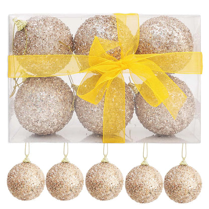 Champagne Gold Christmas Balls (6–30PCS)