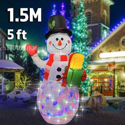 8FT Climbing Santa Inflatable – LED Lighted Outdoor Christmas Decoration