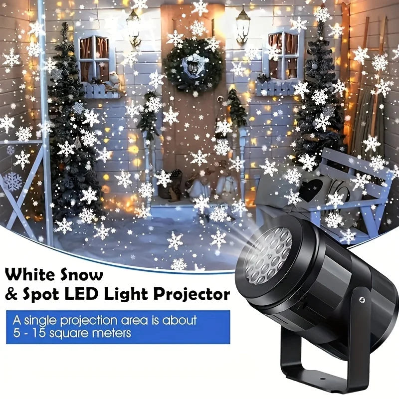 LED Snowflake Projection Light