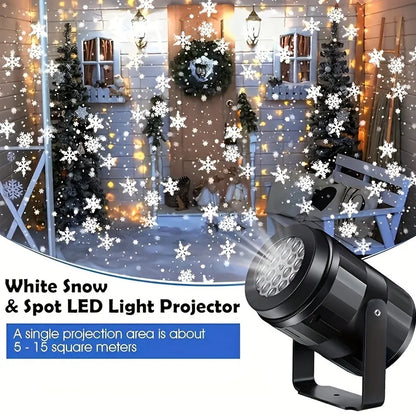 LED Snowflake Projection Light