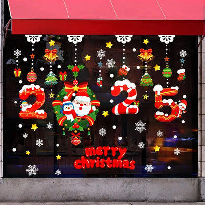 137 Christmas Snowflake Window Flowers Stickers for Glass