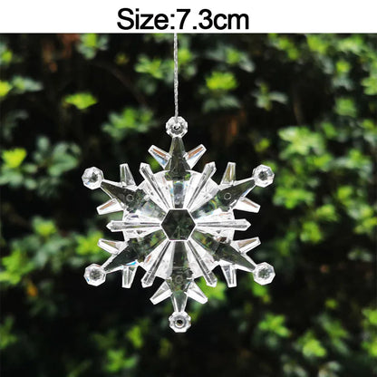 Christmas Home Decorations Crystal Acrylic Ornaments