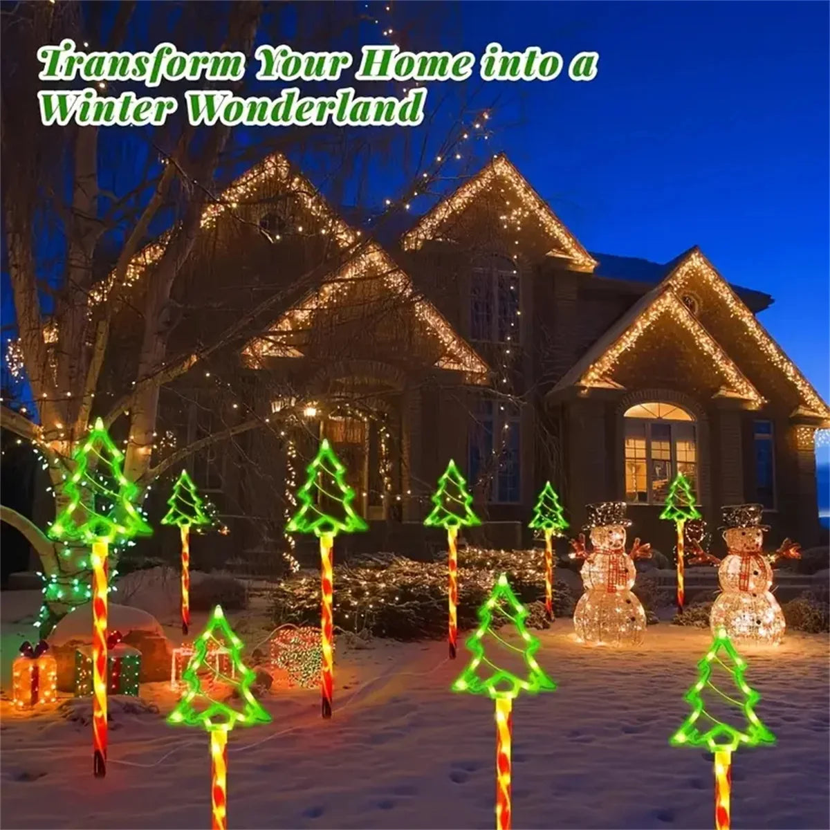 Solar Christmas Tree Candy Light