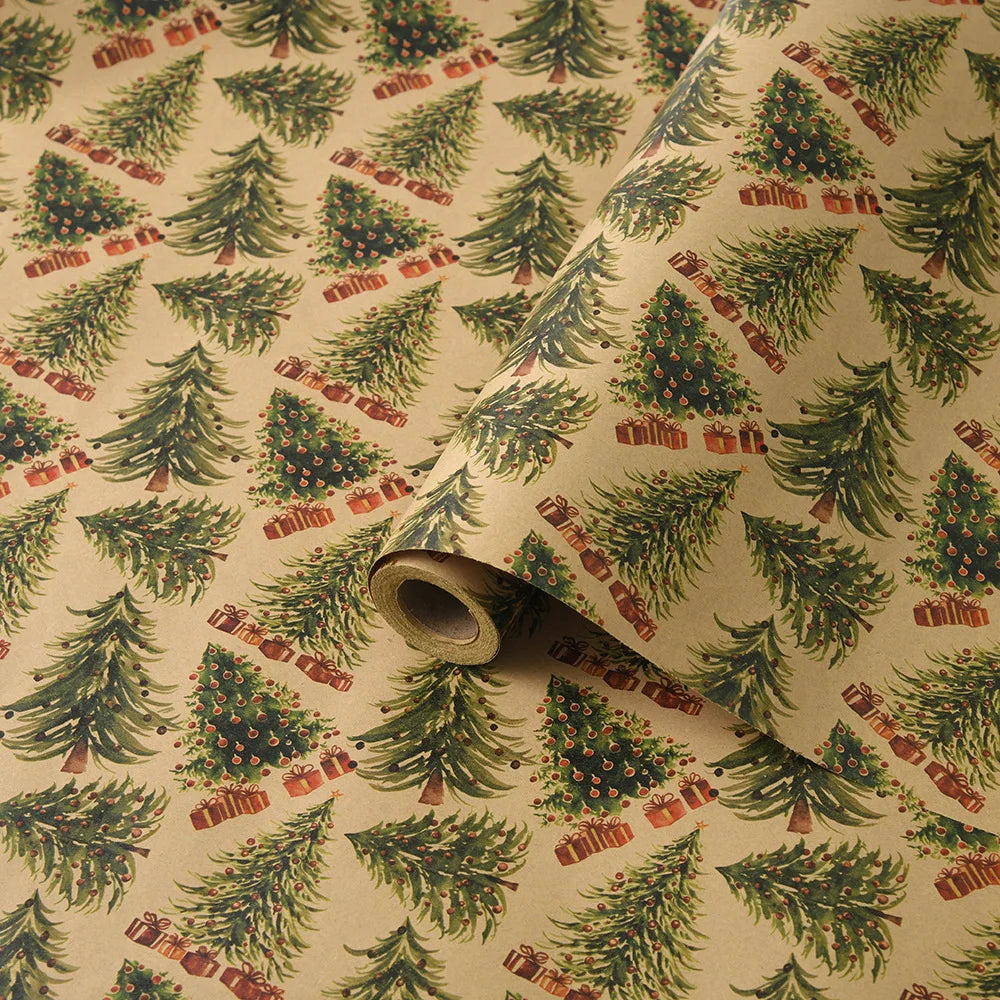 10M Christmas & New Year Gift Wrapping Paper Roll