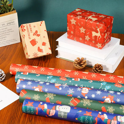 10PCS Christmas Gift Wrapping Paper Set