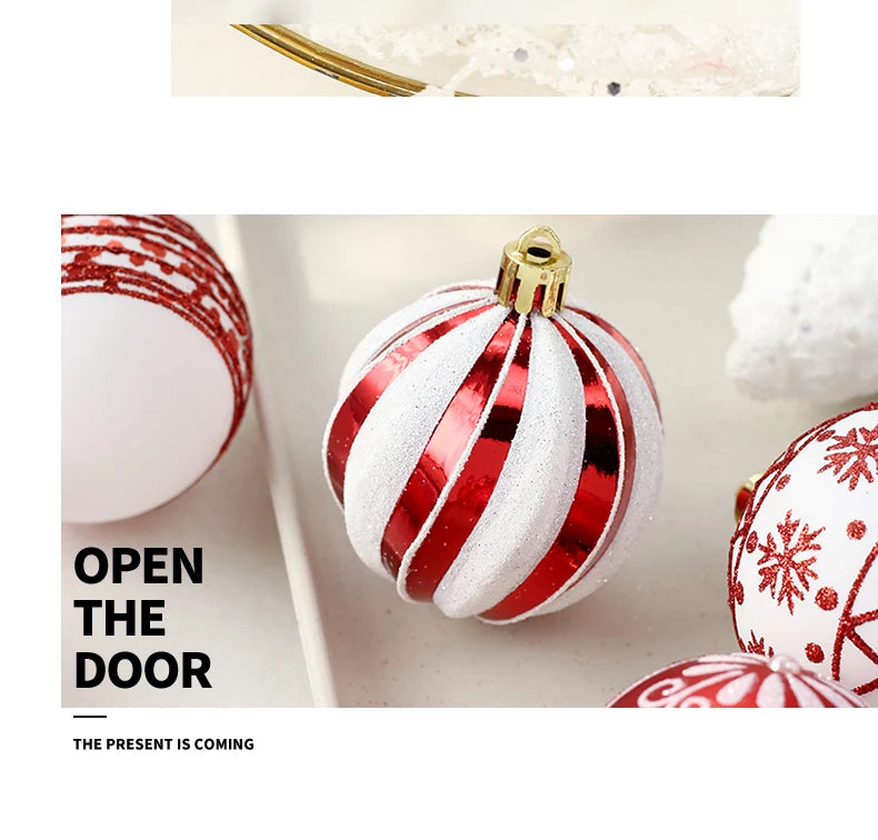 16PCS Shatterproof Christmas Ball Ornament Set – 2.36" Tree Decorations