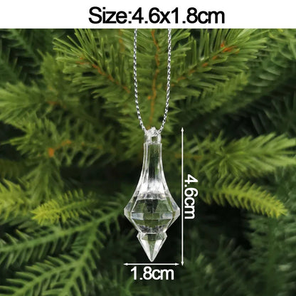 Christmas Home Decorations Crystal Acrylic Ornaments