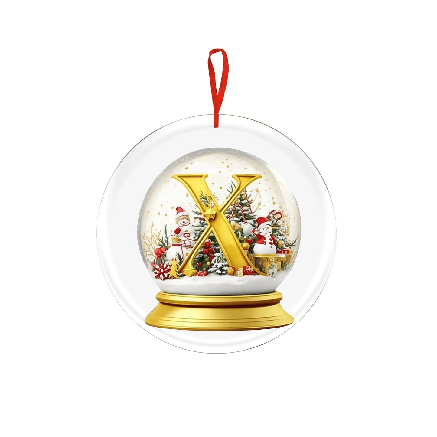 Crystal Ball Acrylic Christmas Ornament – Personalized Hanging Decoration
