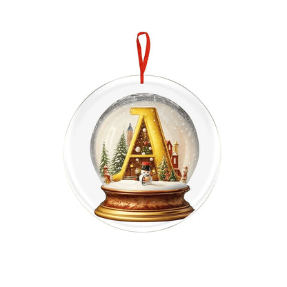 Crystal Ball Acrylic Christmas Ornament – Personalized Hanging Decoration