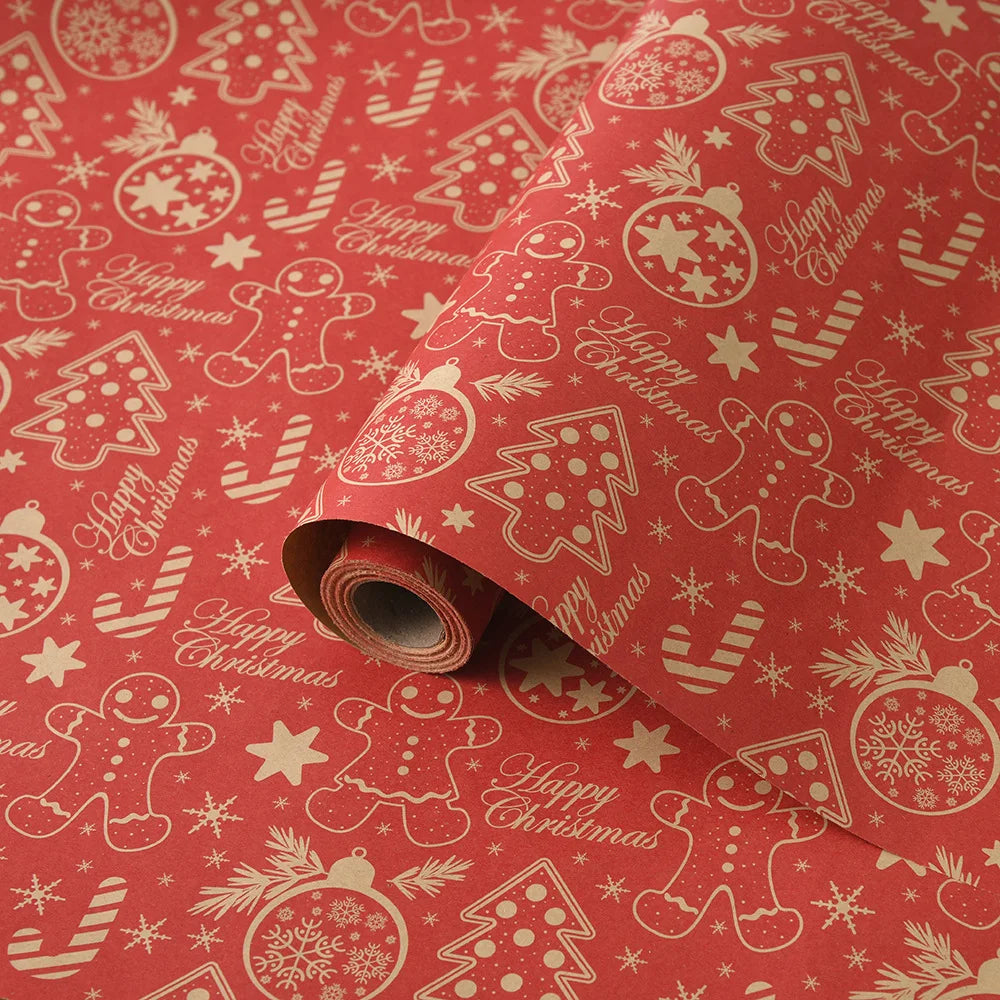 10M Christmas & New Year Gift Wrapping Paper Roll