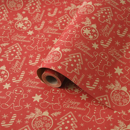 10M Christmas & New Year Gift Wrapping Paper Roll